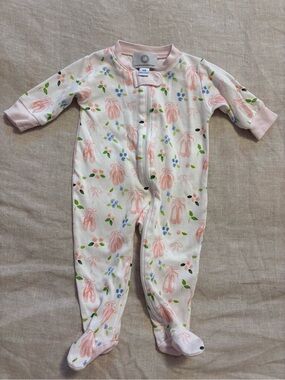 The Proper Peony Ballerina Print Pima Cotton Sleeper Pajamas-Newborn